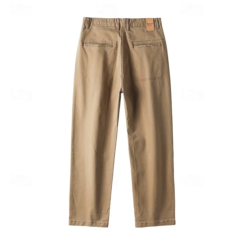 100% Cotton Tapered Carrot Chinos Pants