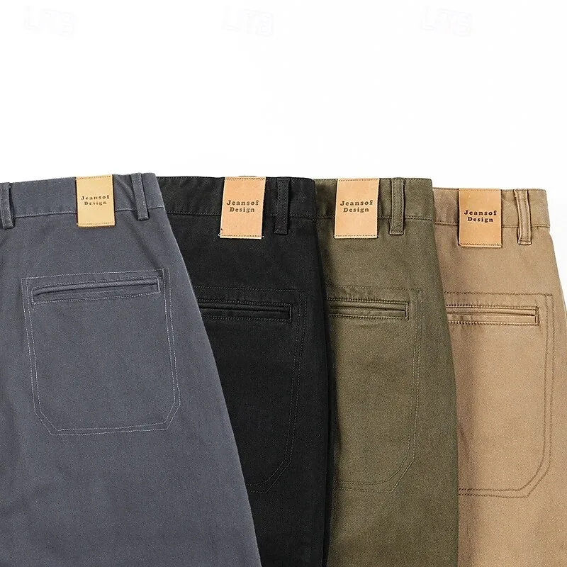 100% Cotton Tapered Carrot Chinos Pants