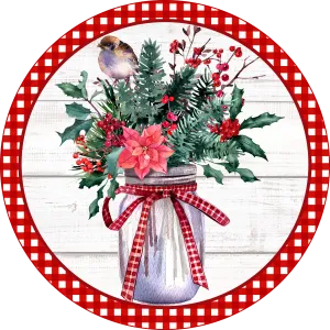 #20 Winter Sign, Winter Sign, Wreath Center, Wreath Attachment