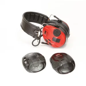 3M Peltor SportTac Hunting Model Folding Headband Interchangeable Red and Black