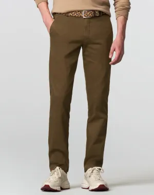 40% OFF - MEYER New York Trousers - 5617 Fine Texture Chinos - Caramel - Size: 34 REG