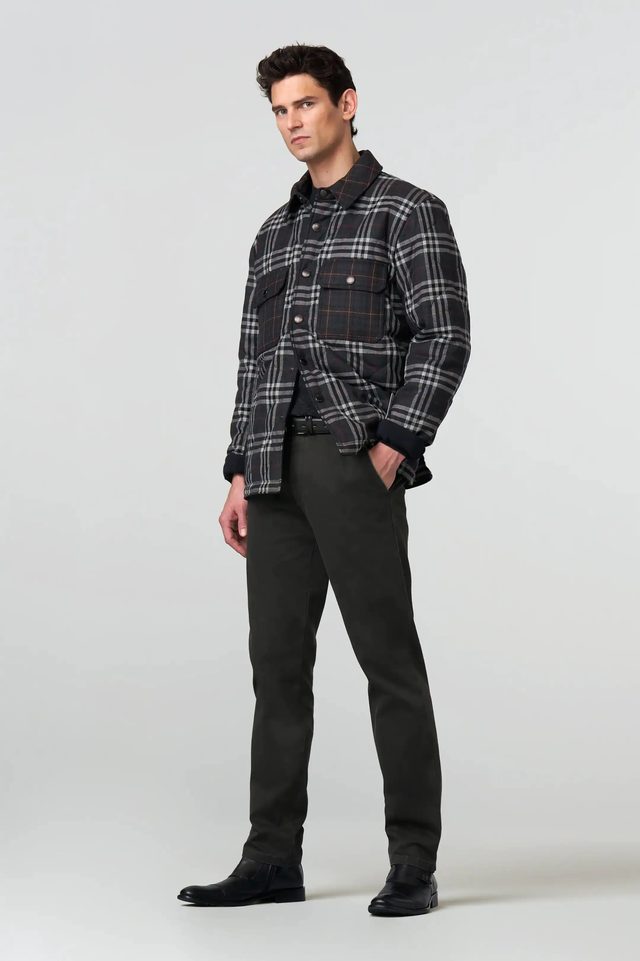 40% OFF - MEYER New York Trousers - 5617 Fine Texture Chinos - Charcoal - Size: 34 SHORT & 32 LONG