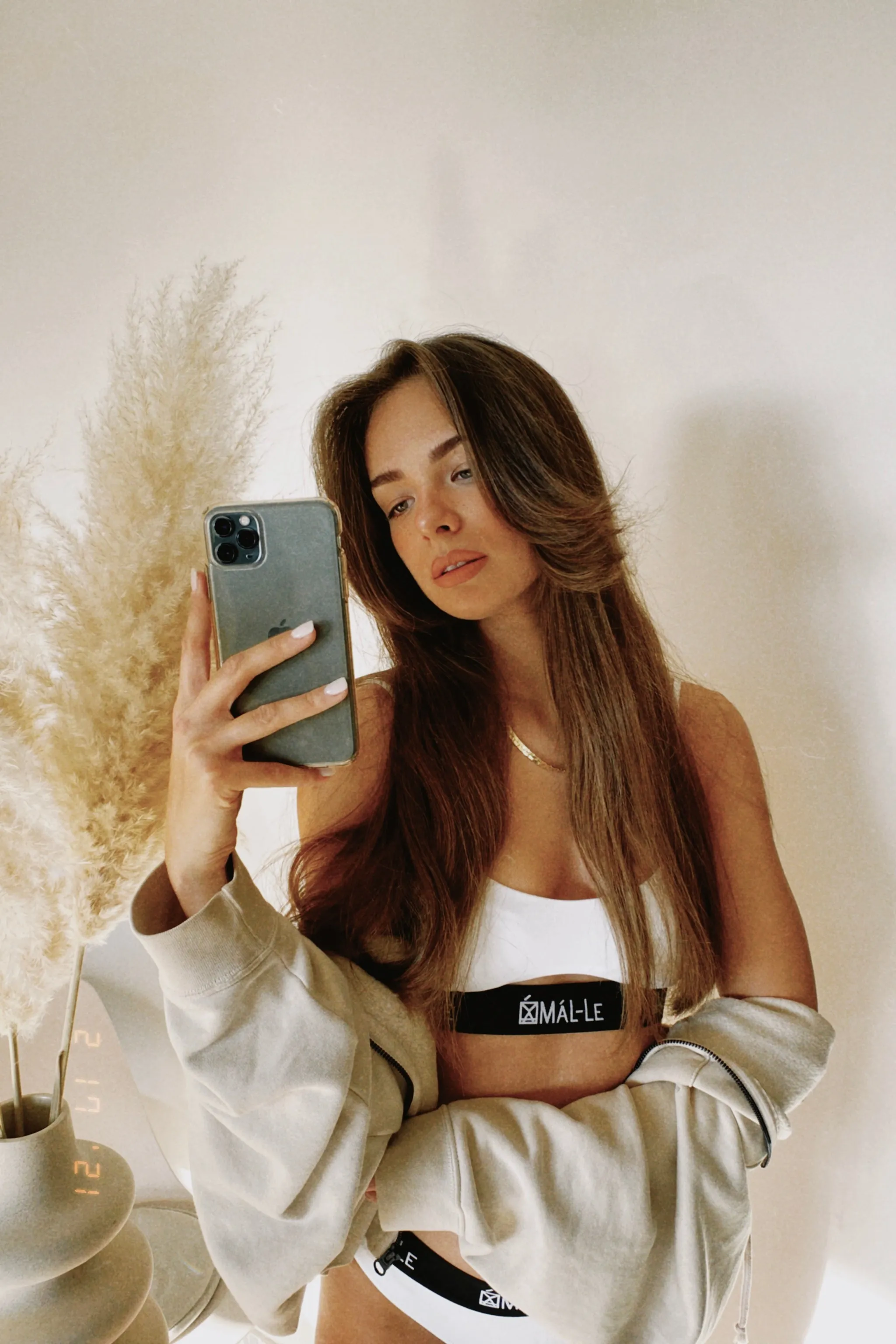 Basic White Bra with Cut Out