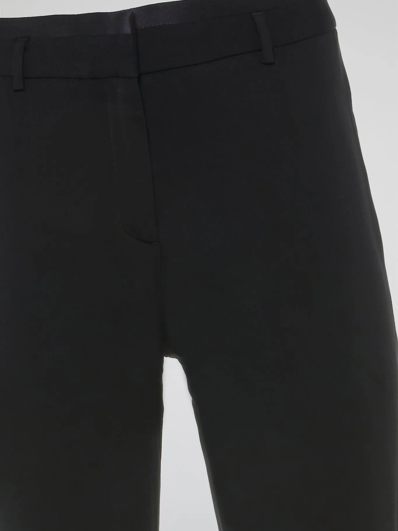 Black High-Waist Flared Pants