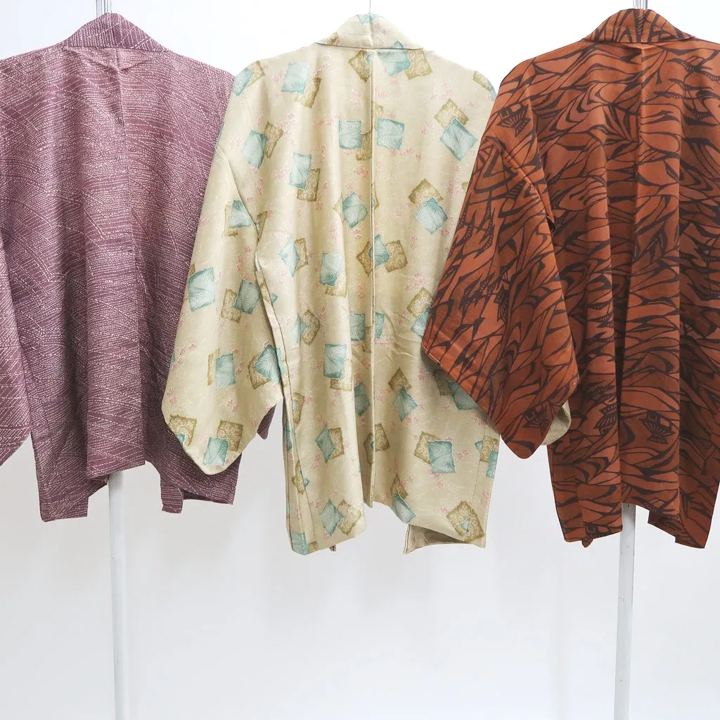 Bundle 15pcs Silk Haori Jacket Wholesale Bulk Free Shipping #407