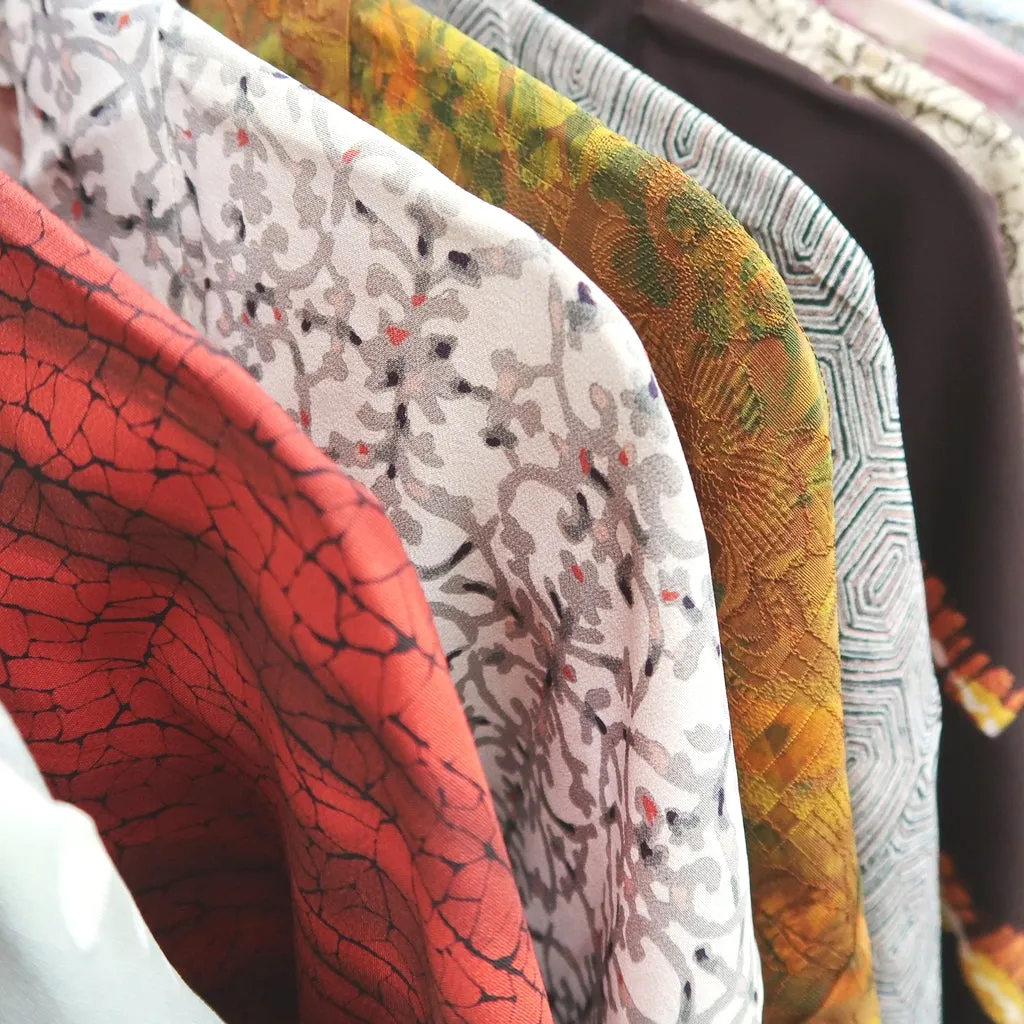 Bundle 15pcs Silk Haori Jacket Wholesale Bulk Free Shipping #407