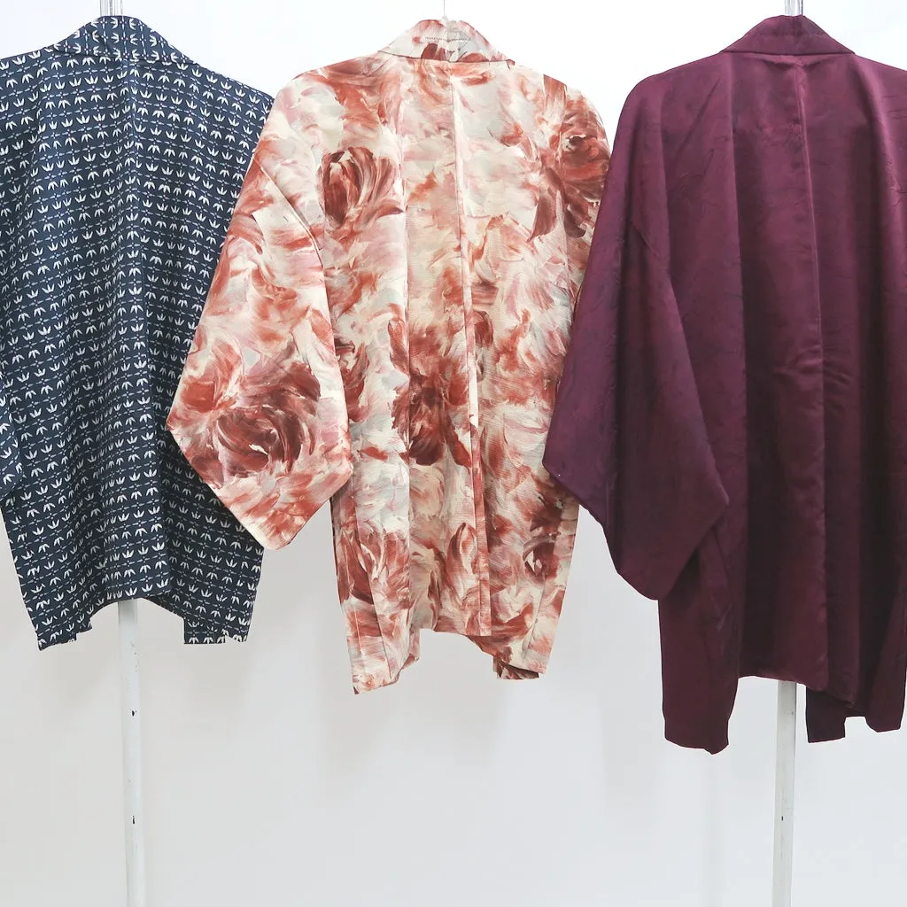 Bundle 15pcs Silk Haori Jacket Wholesale Bulk Free Shipping #498