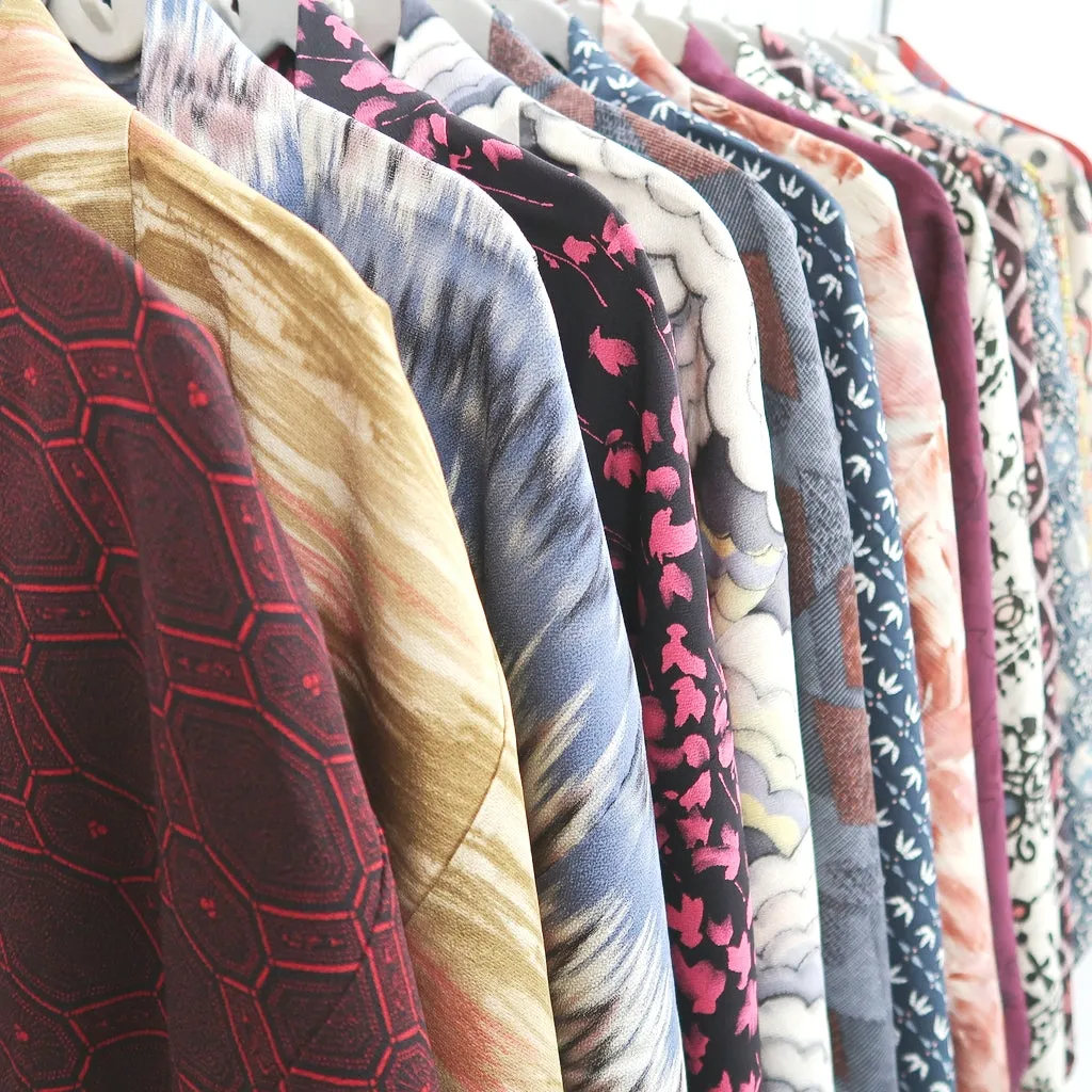 Bundle 15pcs Silk Haori Jacket Wholesale Bulk Free Shipping #498