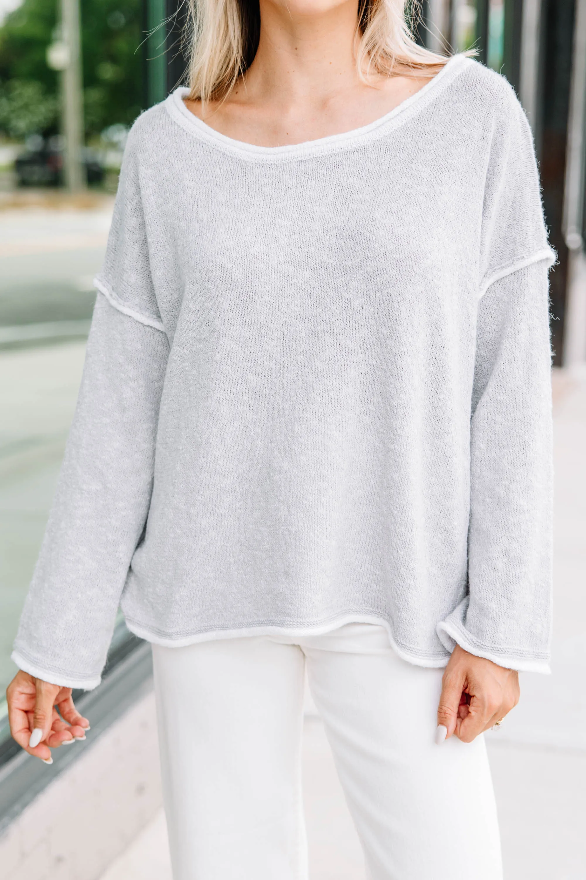 Couldn't Be Any Better Heather Gray Sweater
