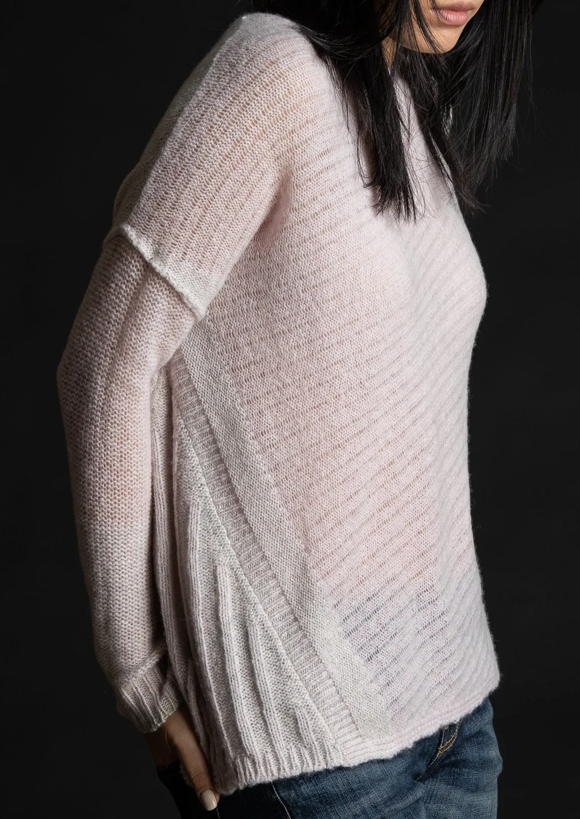 Dreamy Reversible Pullover, Lavender/Mist