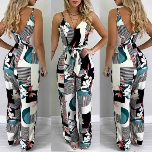Fashion Women Romper Overalls Casual Jumpsuit