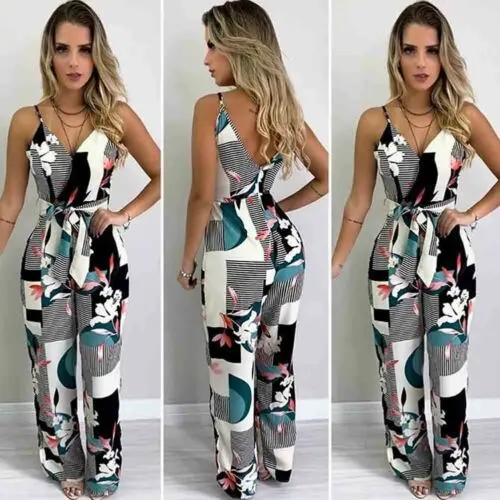 Fashion Women Romper Overalls Casual Jumpsuit