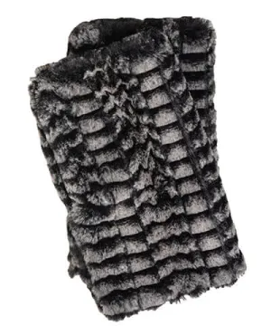 Fingerless / Texting Gloves, Reversible - Luxury Faux Fur in 8mm