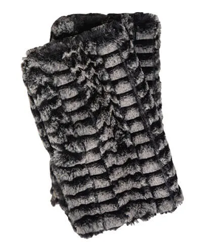 Fingerless / Texting Gloves, Reversible - Luxury Faux Fur in 8mm