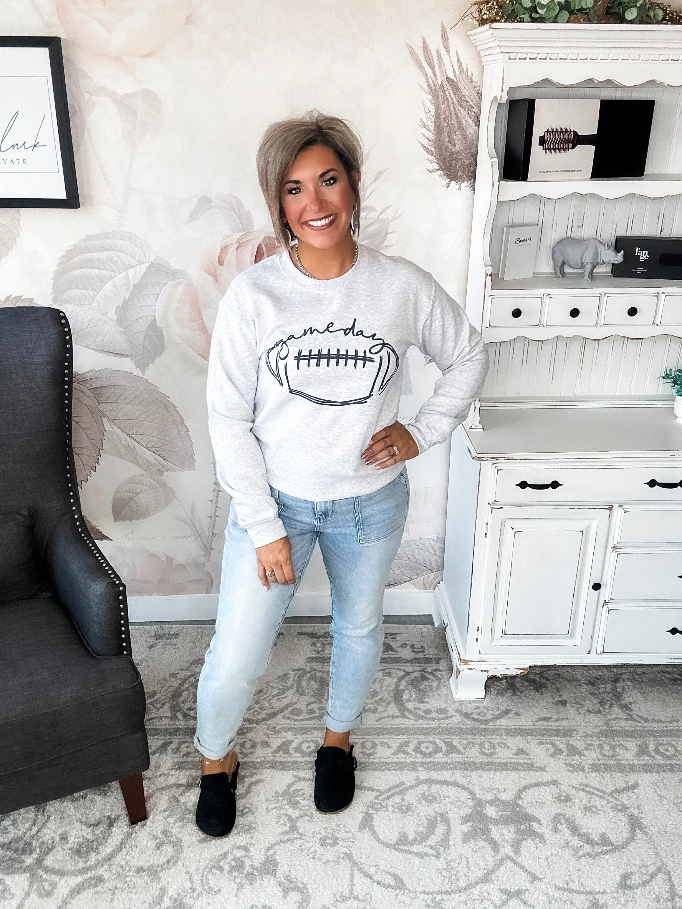 Football Gameday Scribble Sweatshirt