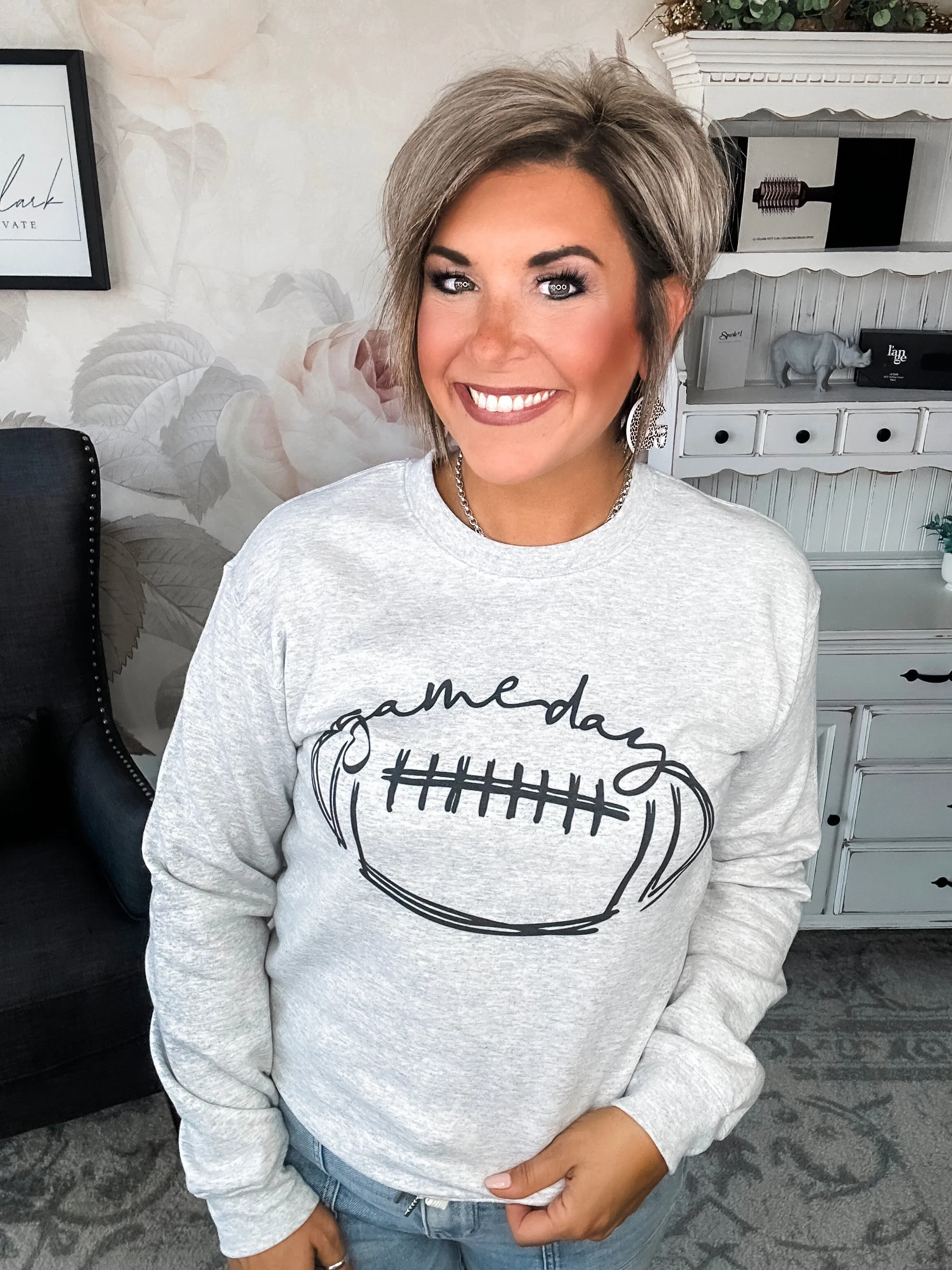 Football Gameday Scribble Sweatshirt