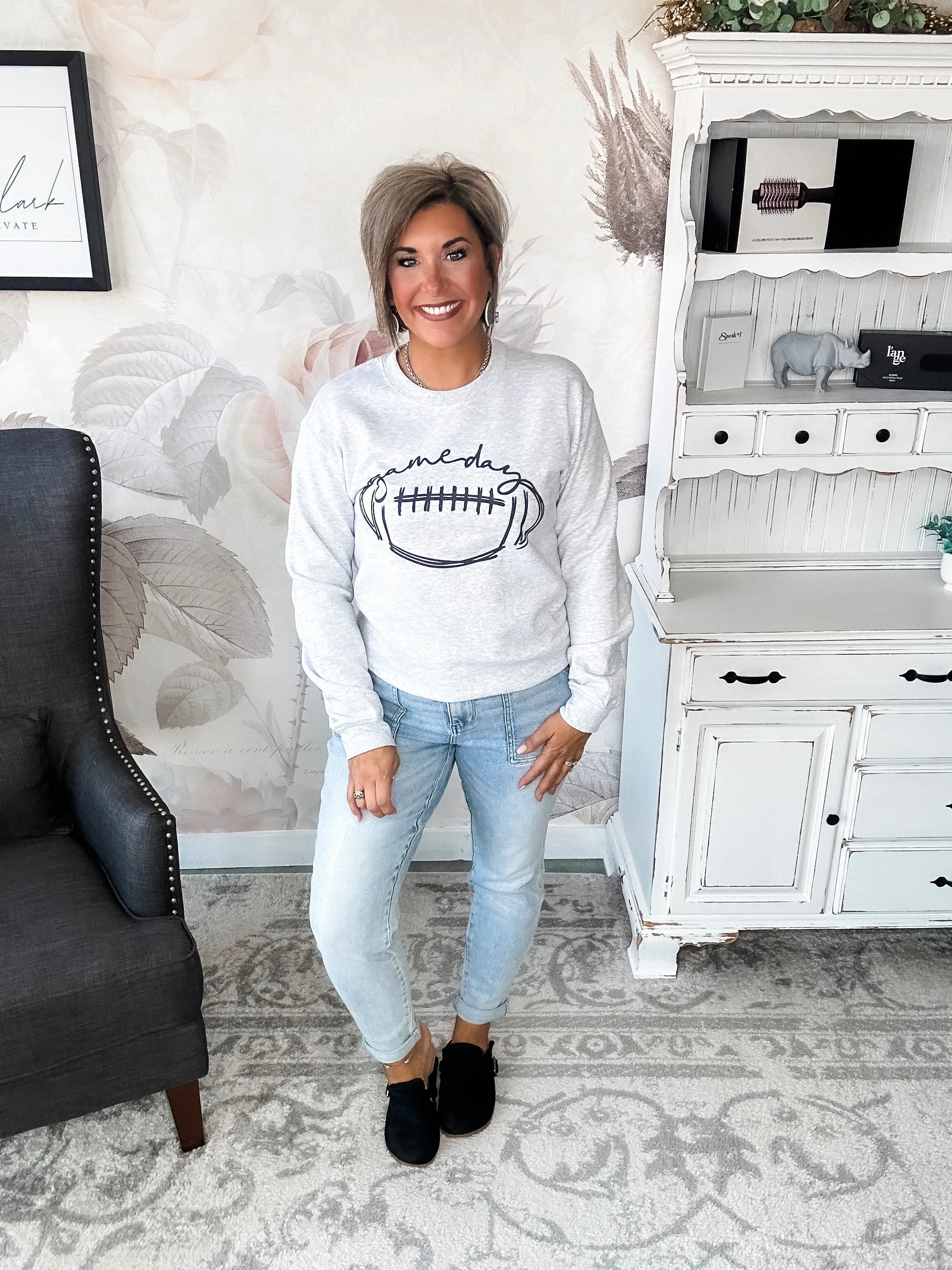Football Gameday Scribble Sweatshirt