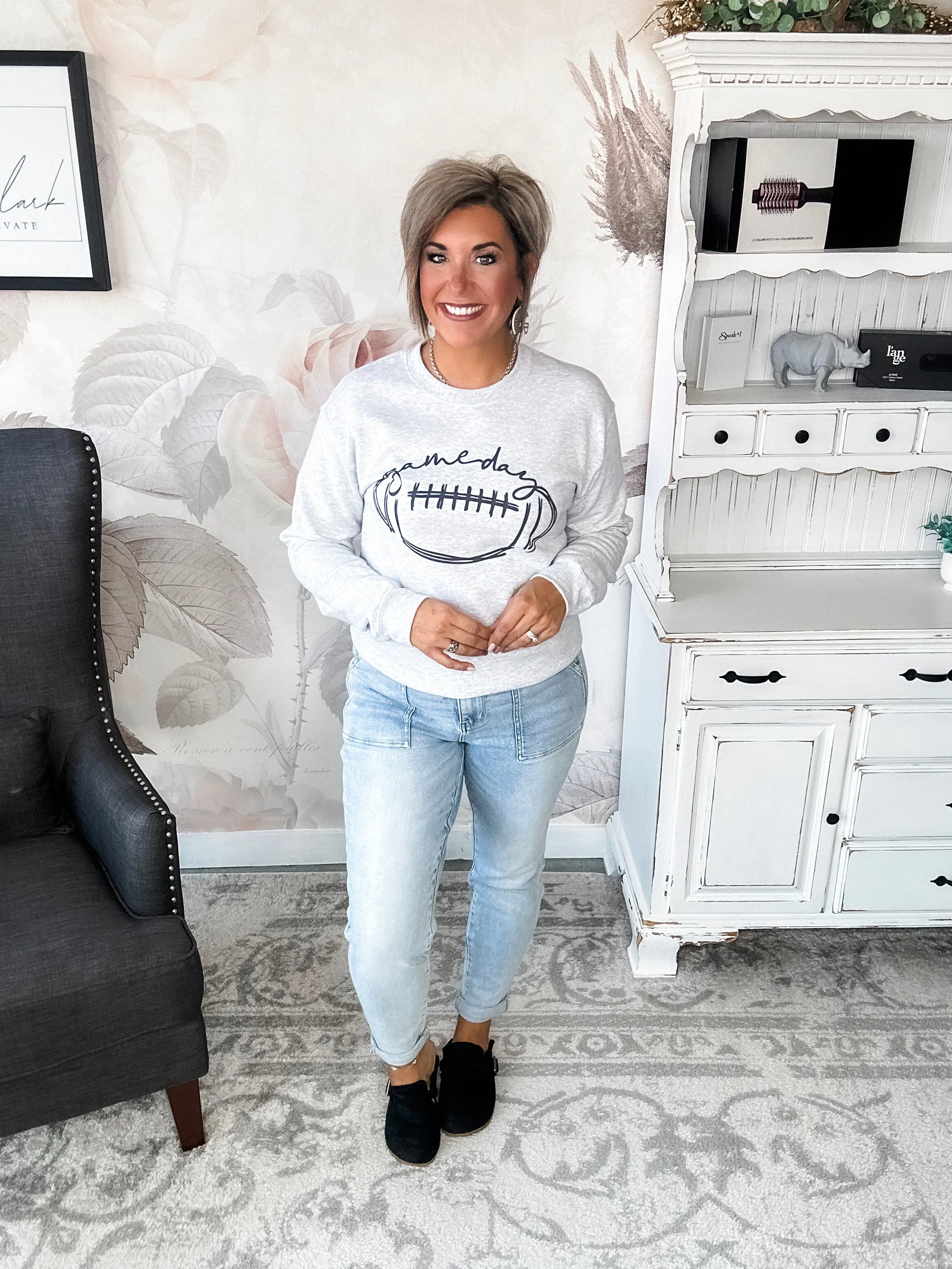 Football Gameday Scribble Sweatshirt