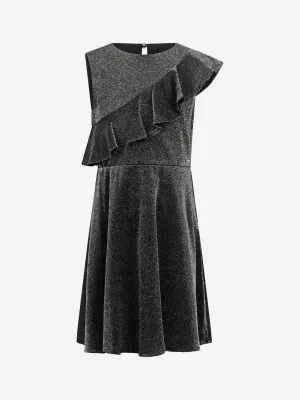 Guess Black & Silver Lurex Dress