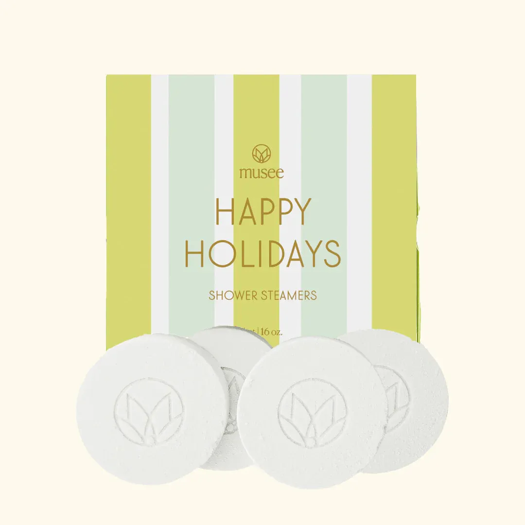 Happy Holidays Shower Steamers
