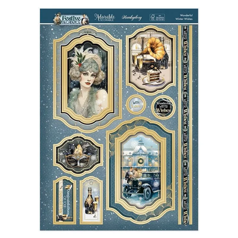 Hunkydory Wonderful Winter Wishes Luxury Topper Set