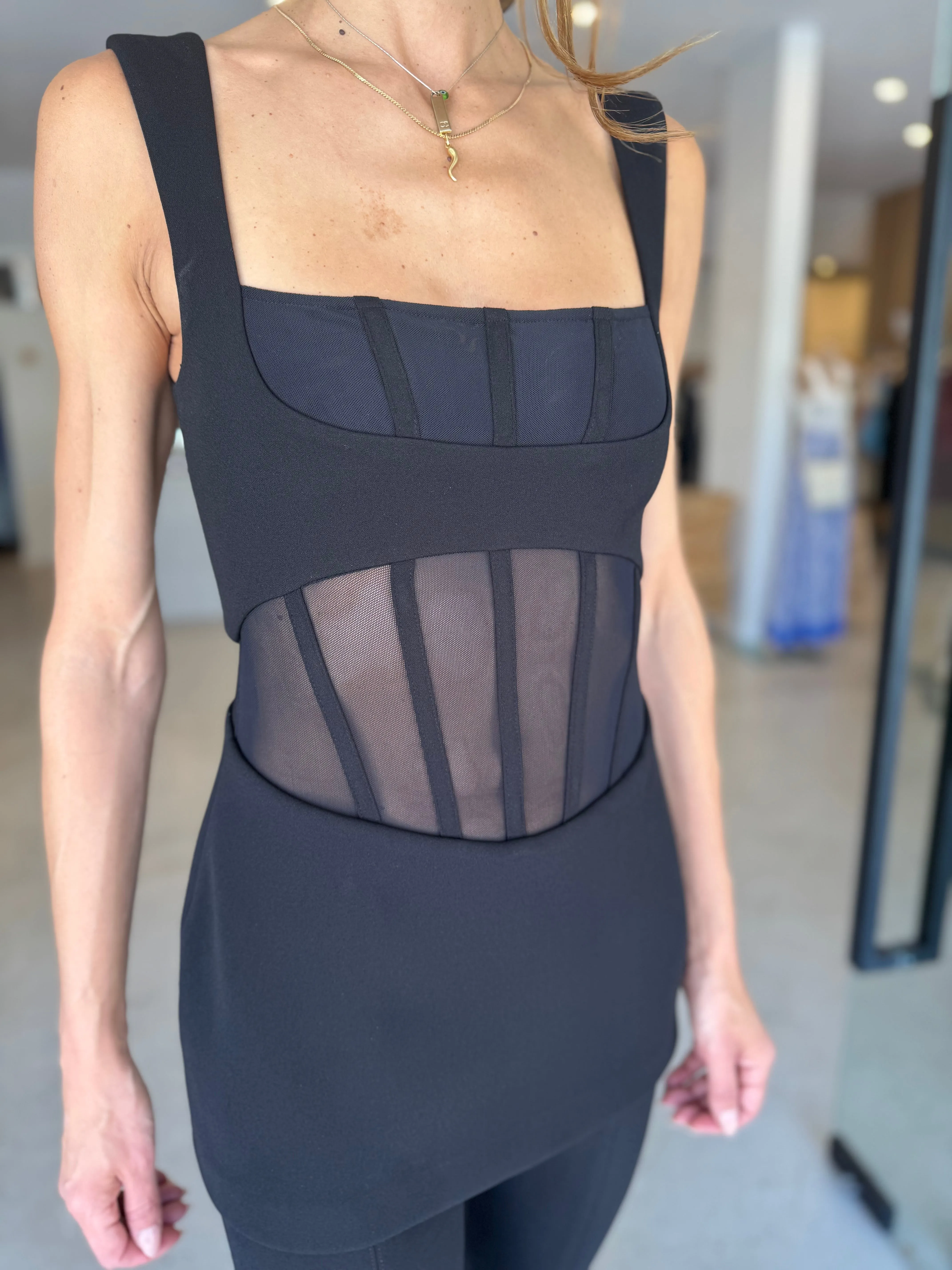 INES BONDED JUMPSUIT