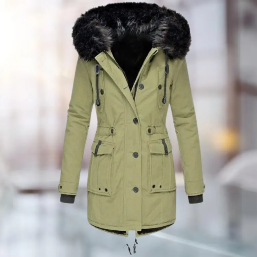 Margiela Maris Parka | Waterdichte fleece gevoerde winterjas met capuchon voor dames