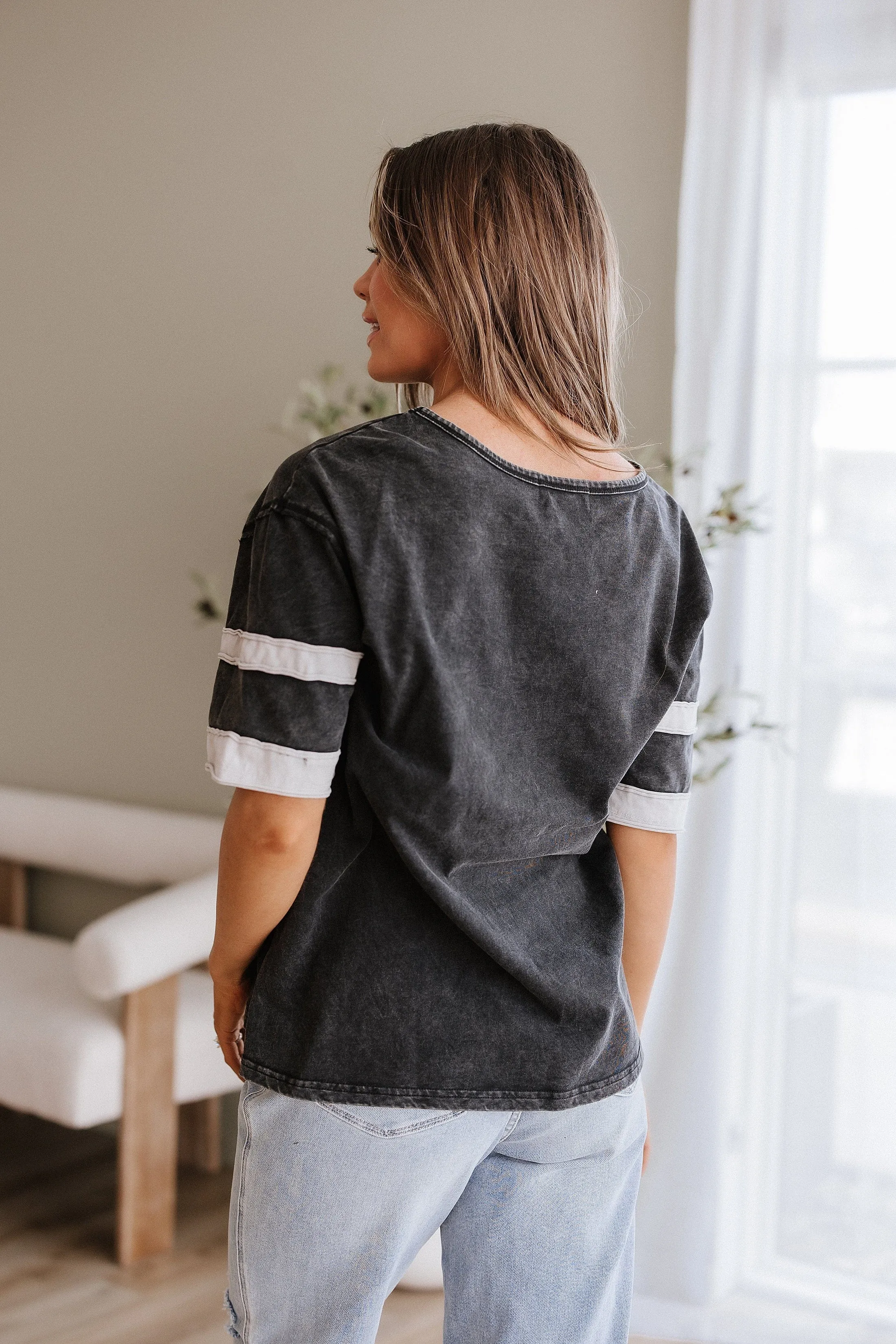 Maryam Vintage Stripe Sleeve Tunic | S-XL | PRE ORDER