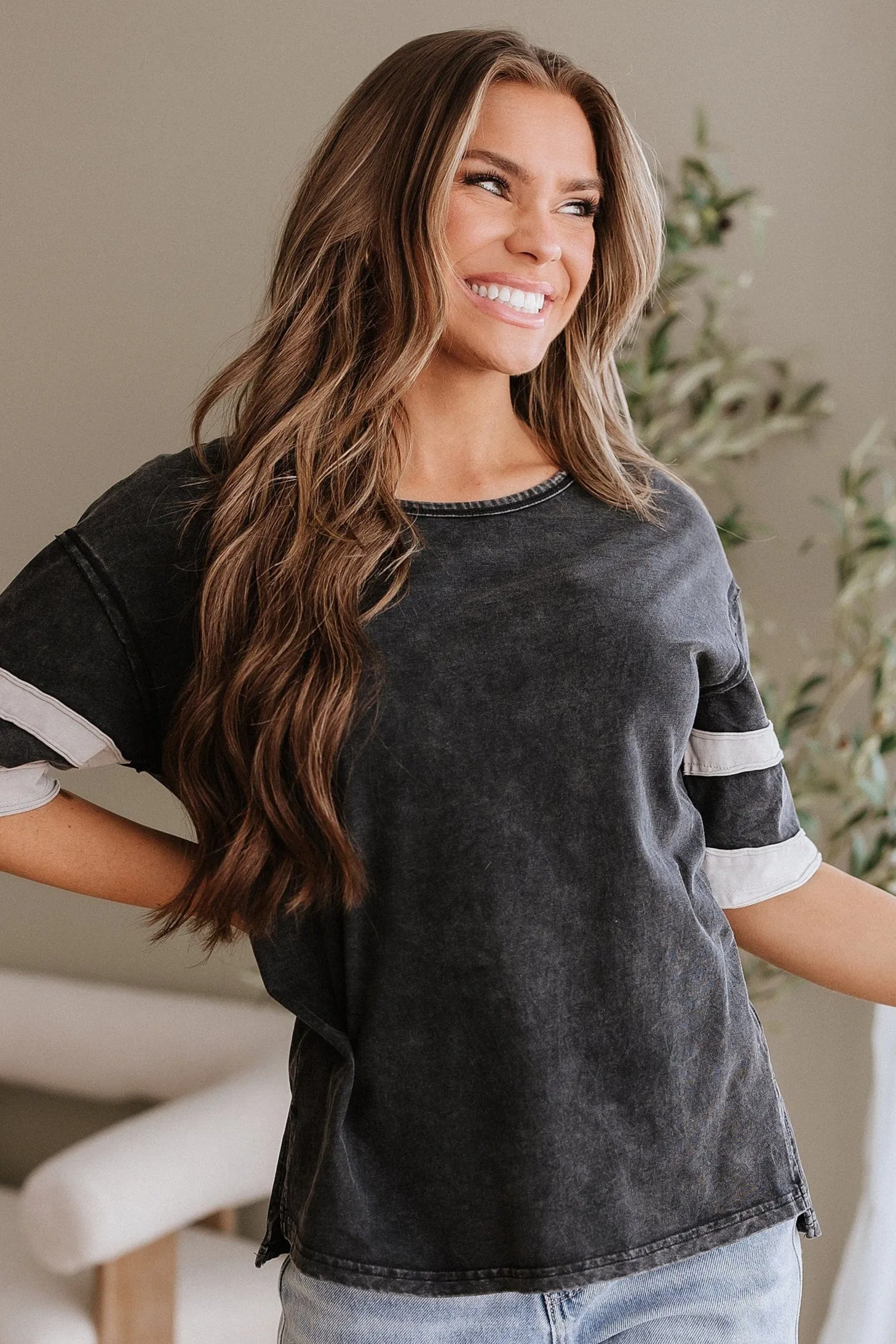 Maryam Vintage Stripe Sleeve Tunic | S-XL | PRE ORDER
