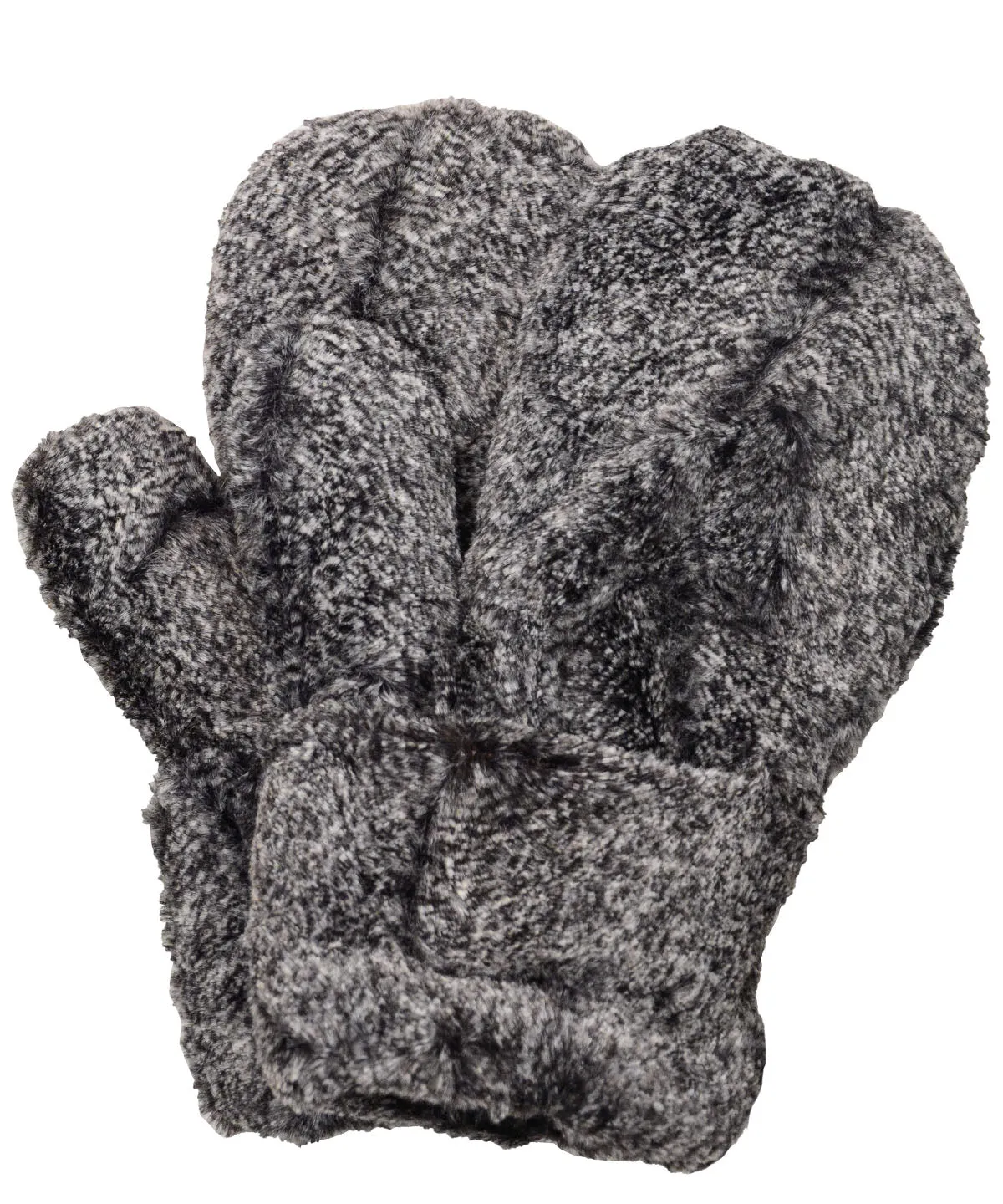 Men's Mittens - Luxury Faux Fur in Nimbus