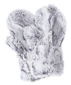 Men's Mittens - Luxury Faux Fur in Winter River