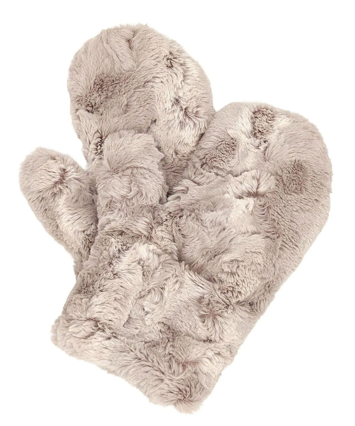 Mittens - Luxury Faux Fur in Café Au Lait