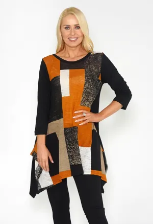 Orange Colour Block Tunic