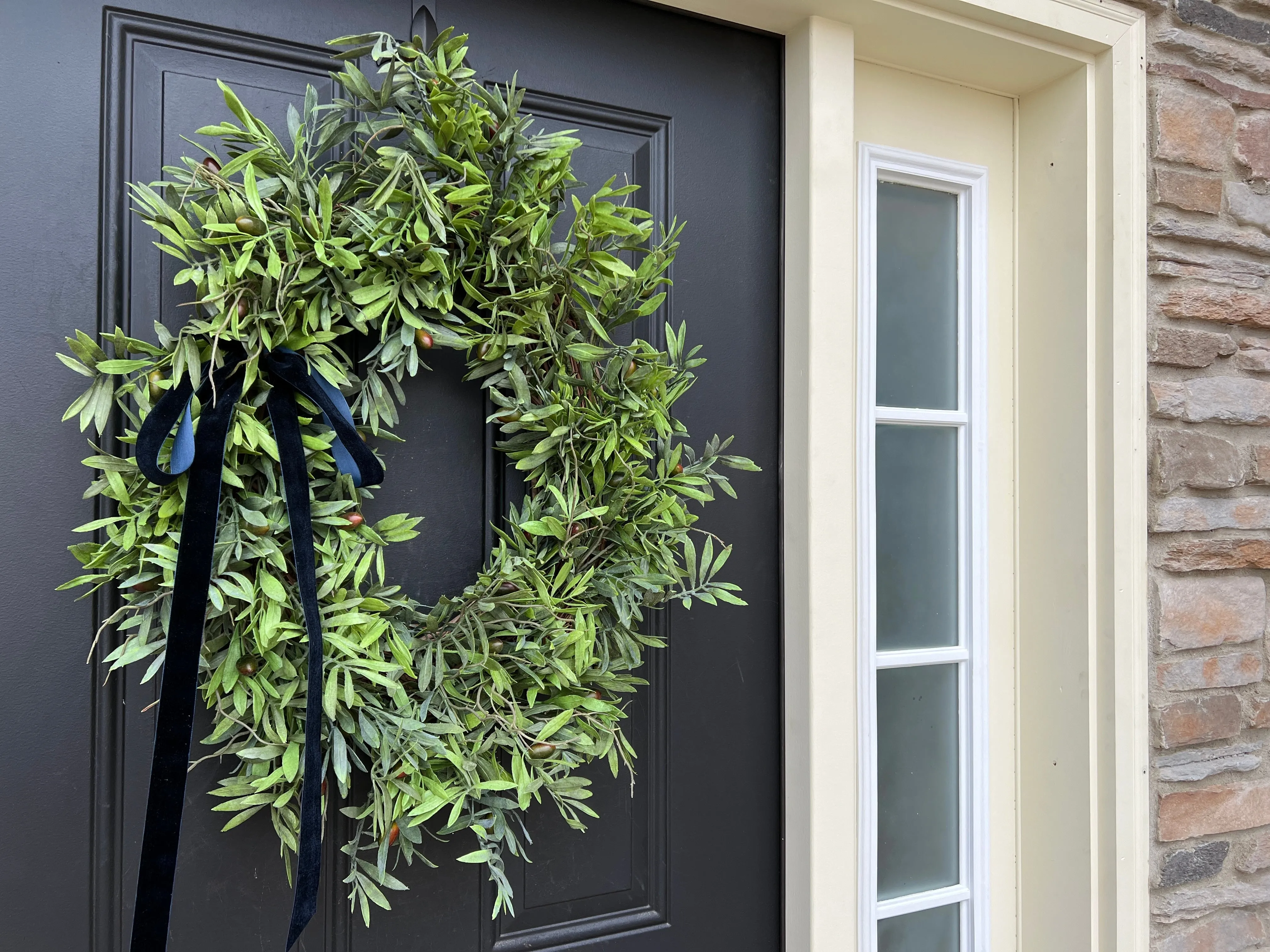 Oval Olive Branch Wreath