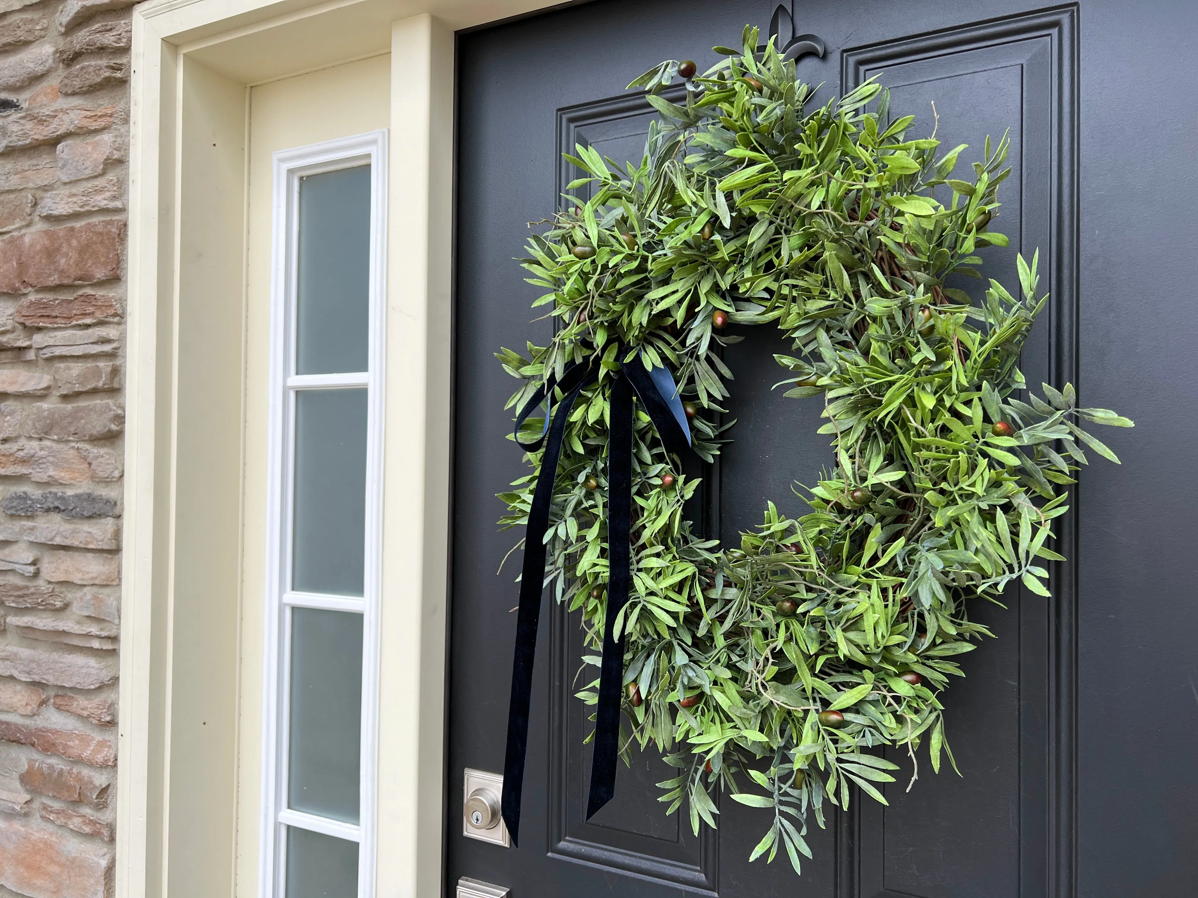 Oval Olive Branch Wreath