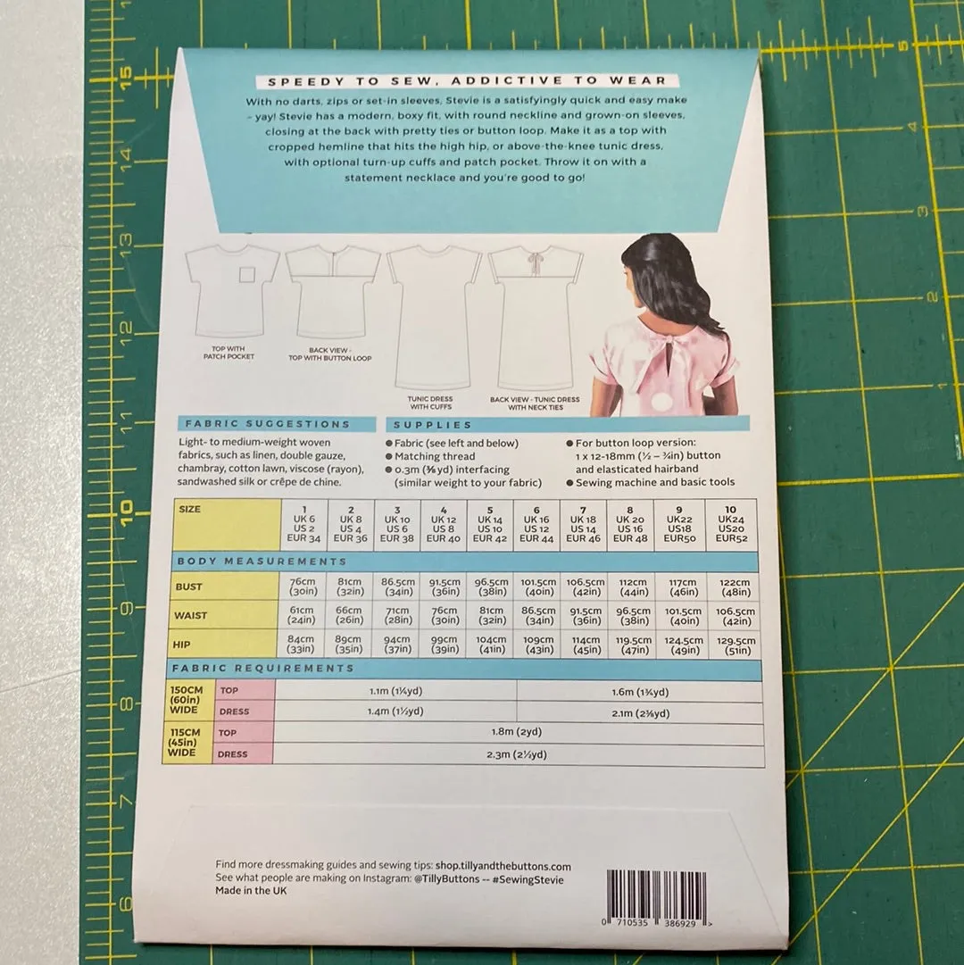 Pattern - Tilly and the Buttons - STEVIE (paper pattern)