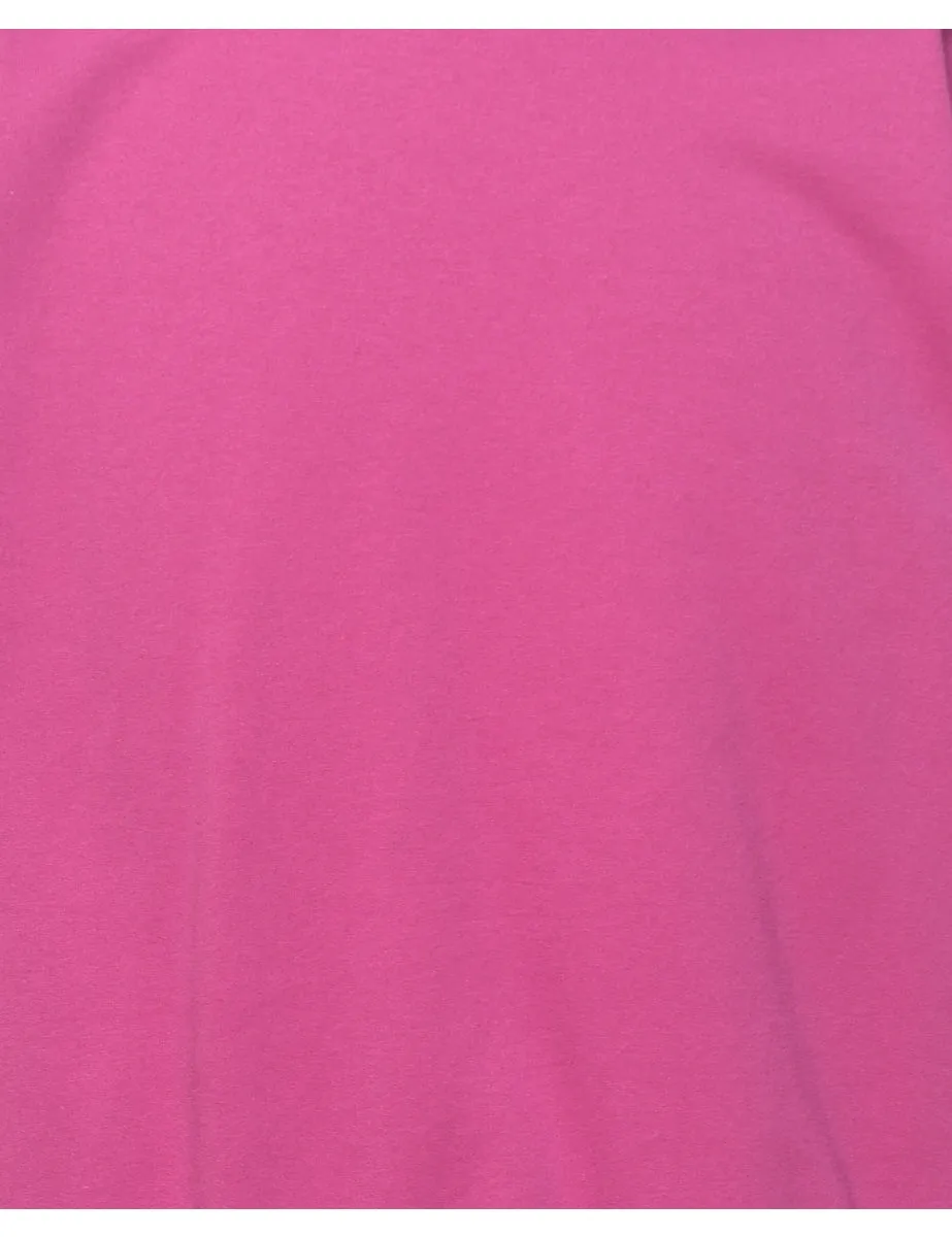 Pink Plain Sweatshirt - S