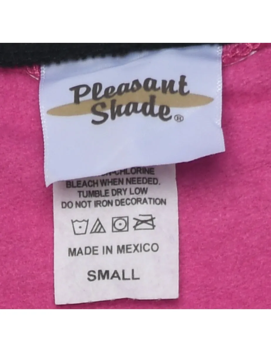 Pink Plain Sweatshirt - S