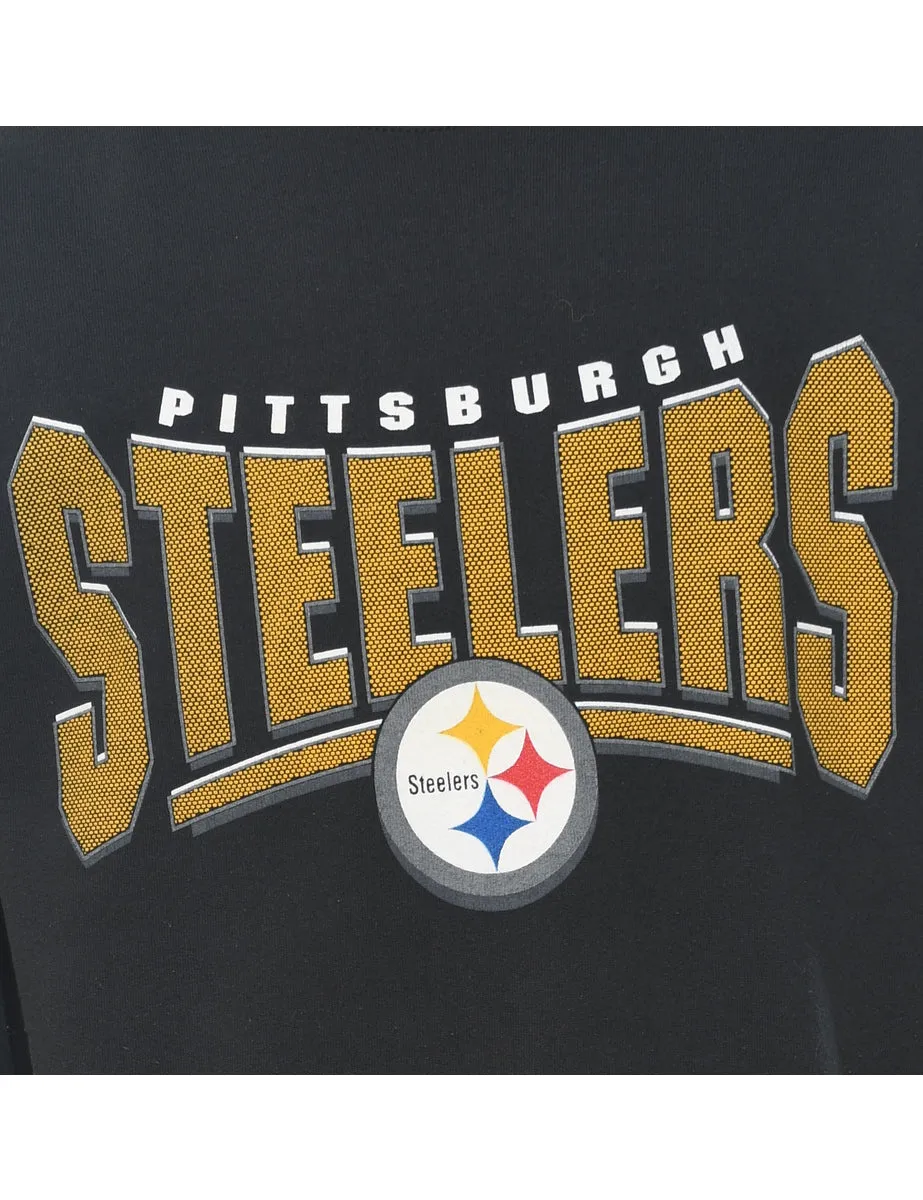 Pittsburgh Steelers Printed Sweatshirt - L