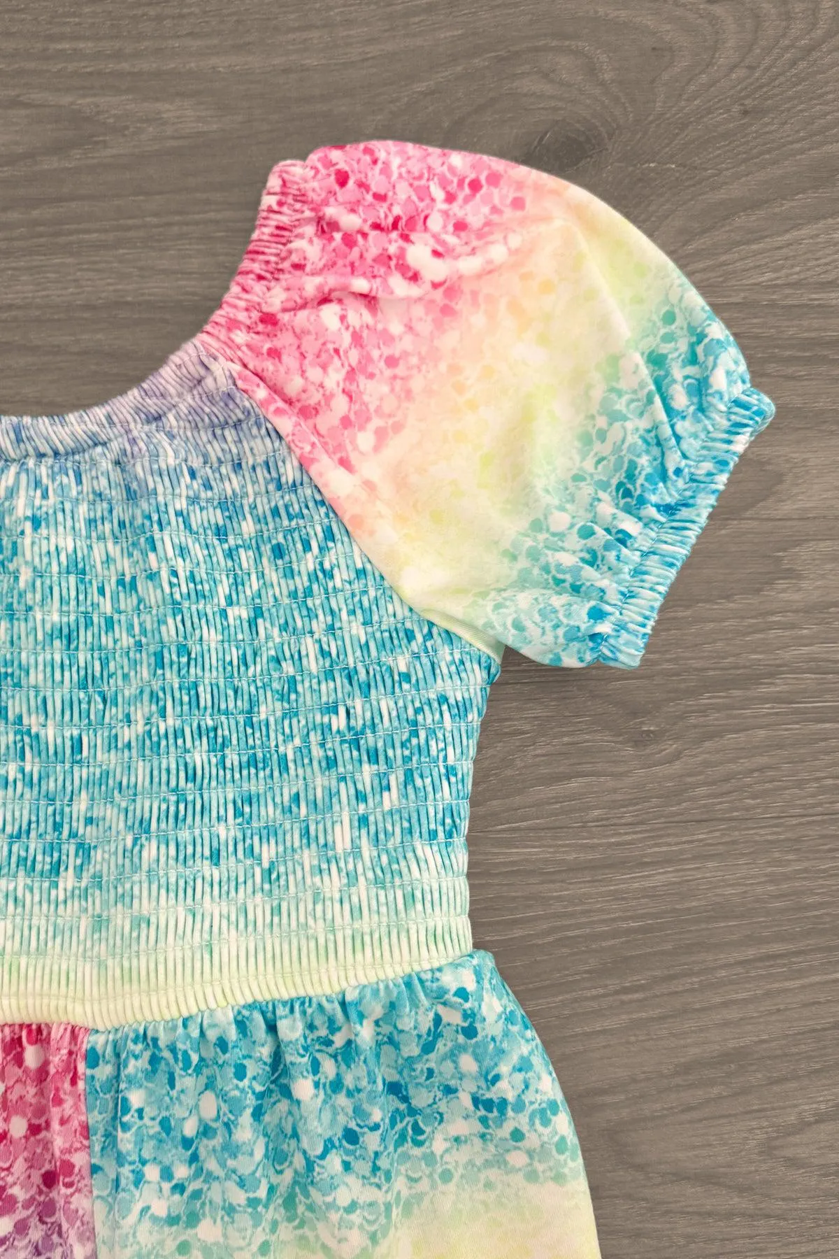 Rainbow Sequin Glitter Print Jumpsuit