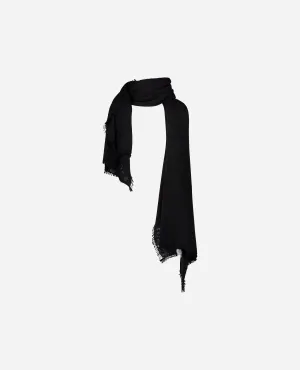 Schal aus Cashmere in Schwarz