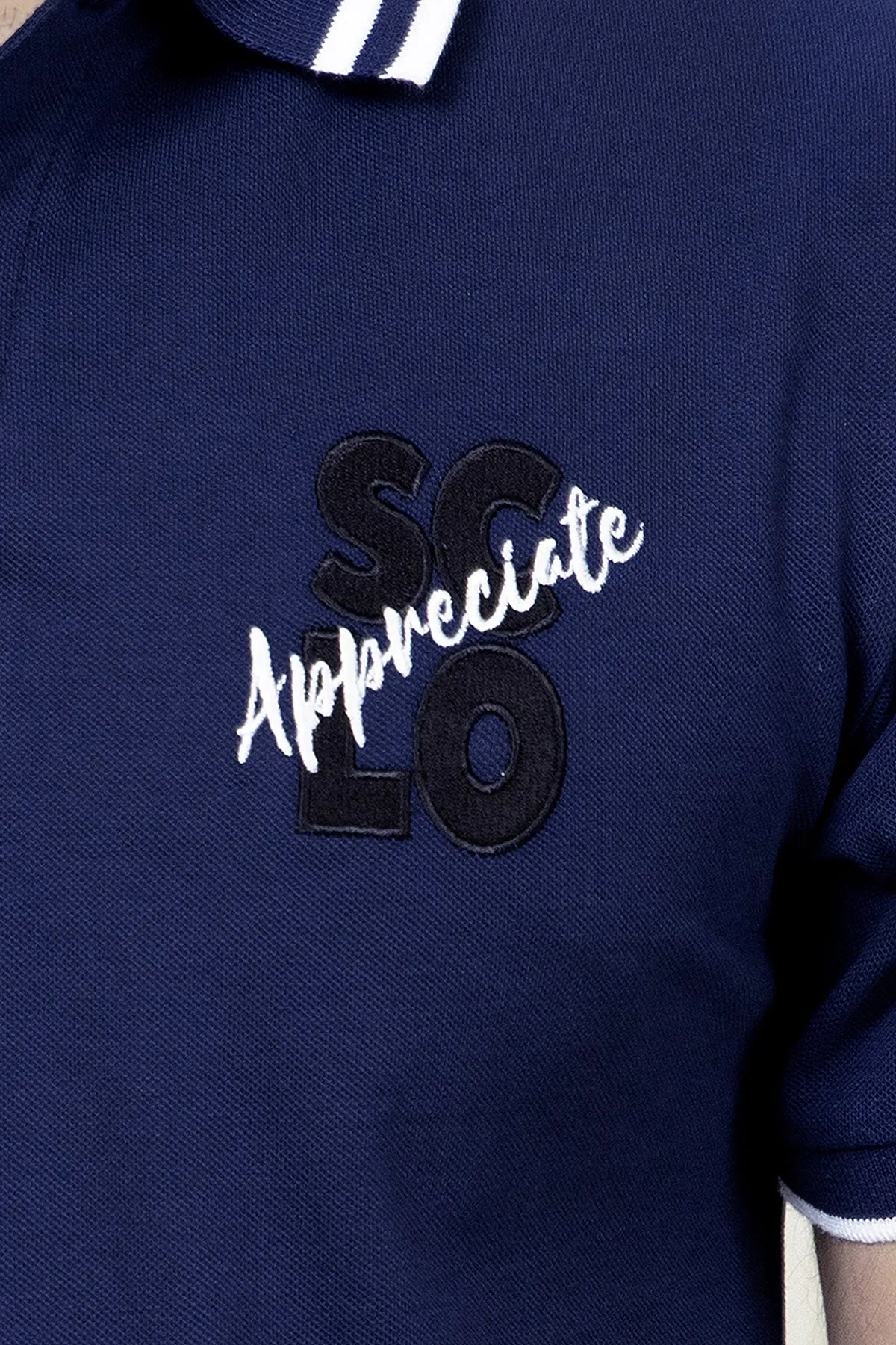SCLO Navy Blue Polo (PLUS SIZE)