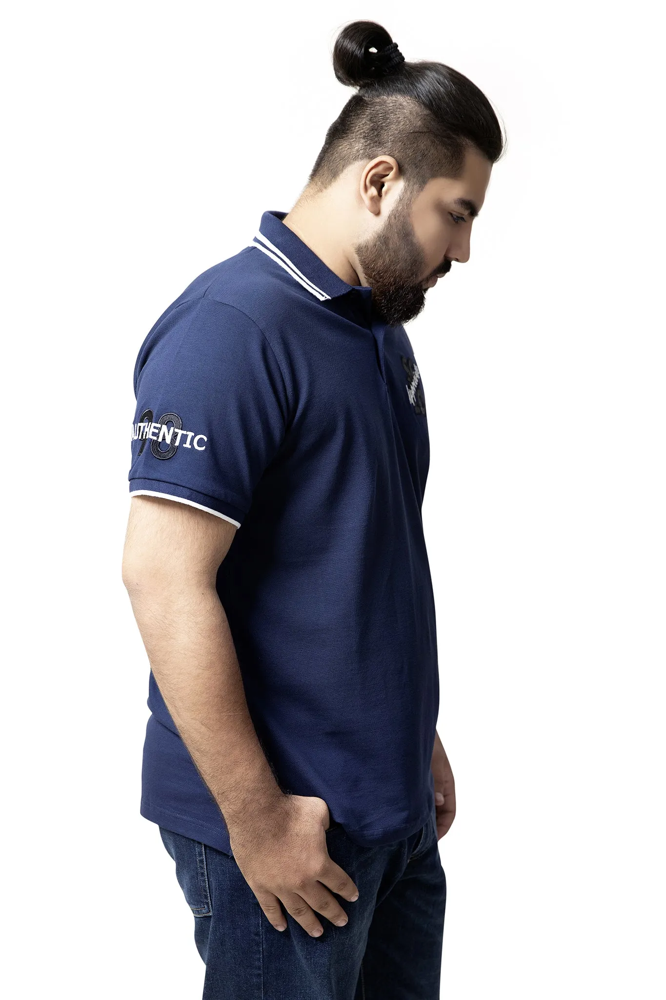 SCLO Navy Blue Polo (PLUS SIZE)