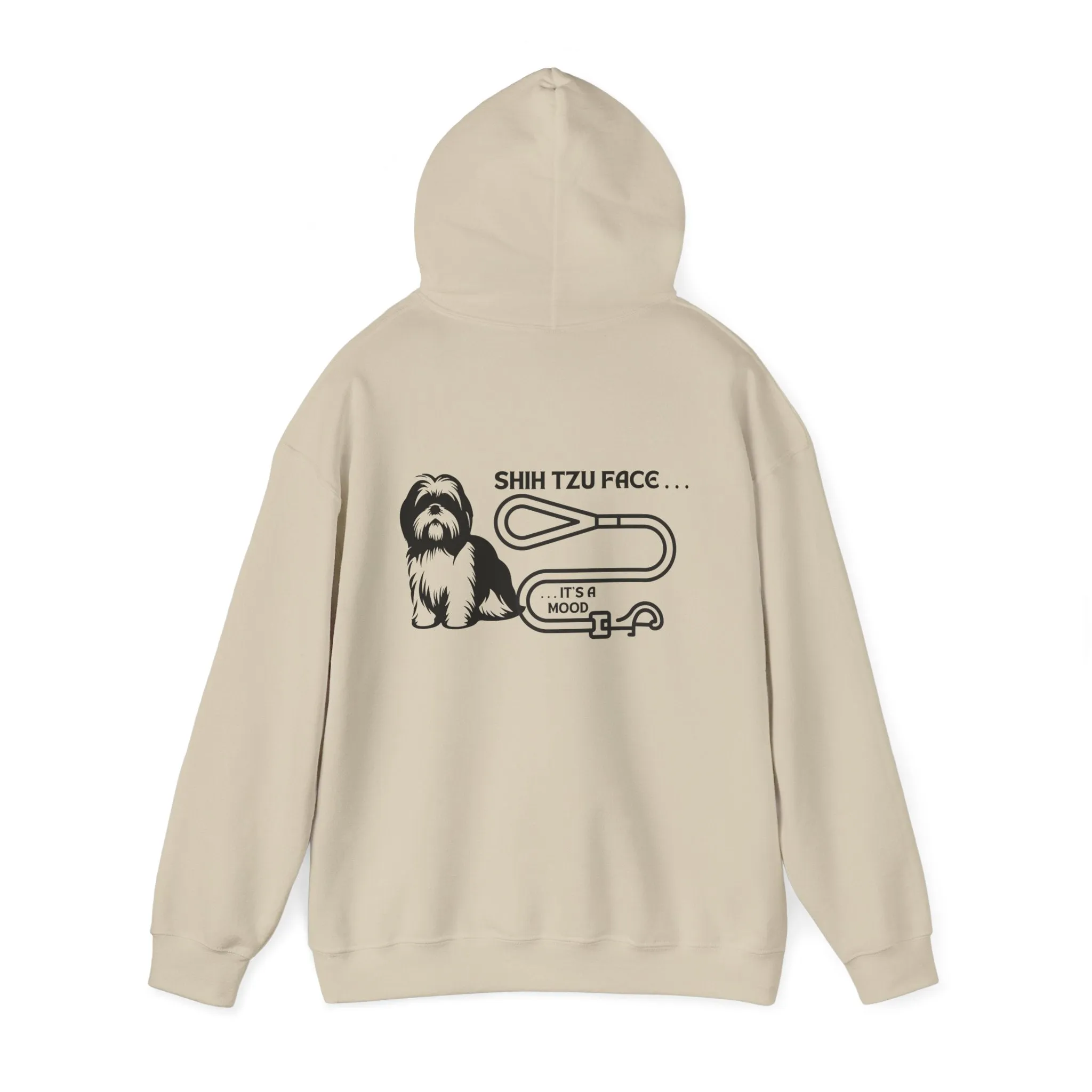 Shih Tzu Face - It's a Mood Unisex Hoodie - Printed on the Back