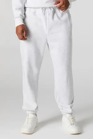 Solid Fleece Drawstring Jogger