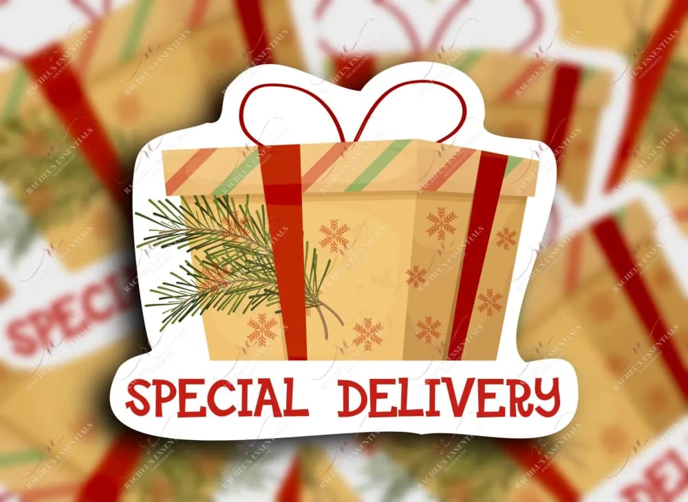Special delivery - business sticker set