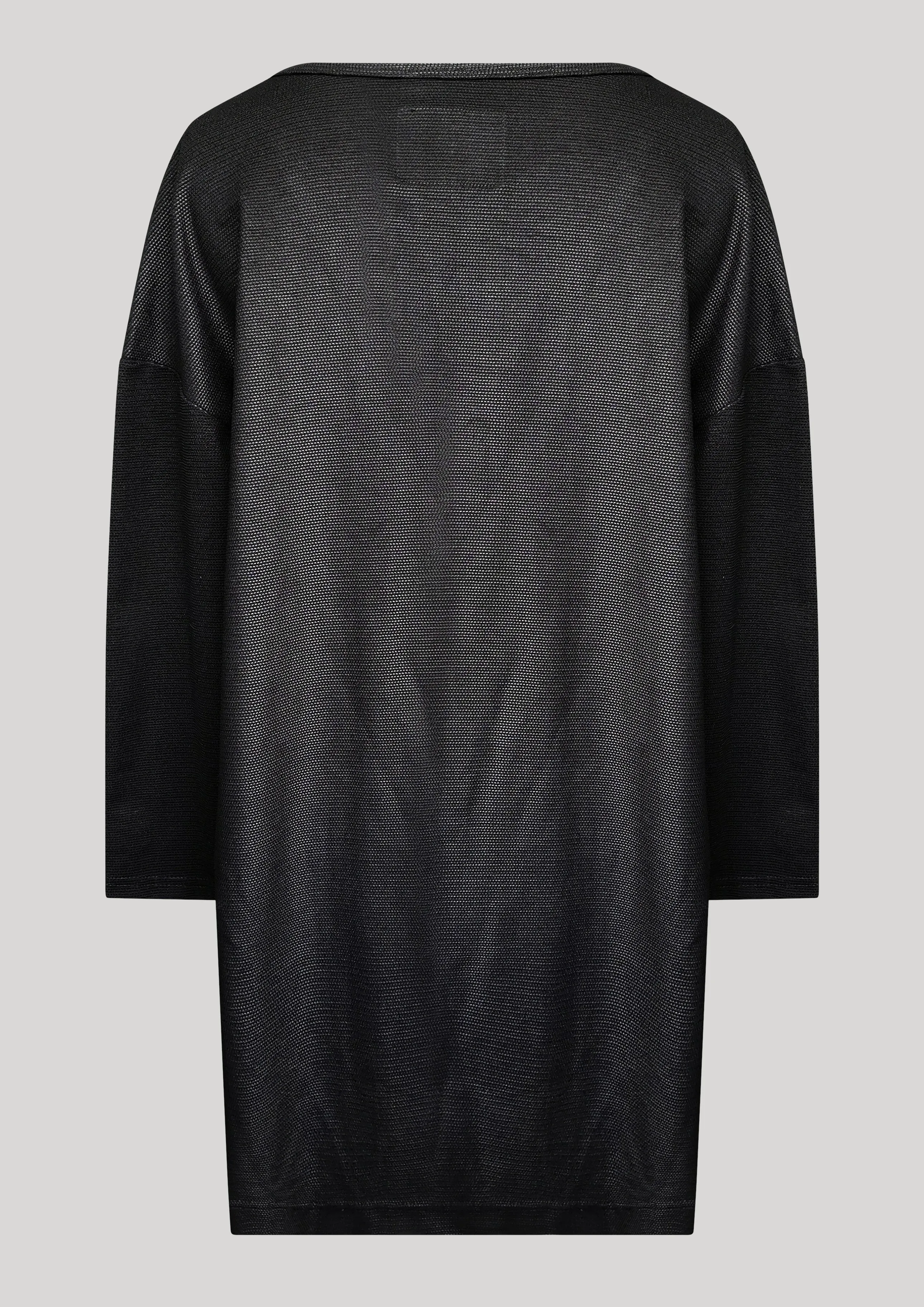 SWEATER TIGHT SLEEVES - FANCY TECH LACES STRETCH black