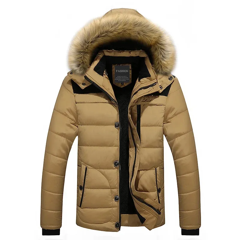 Ventnor - Parka Winterjas Heren – Warm Gevoerd met Bontkraag en Ritszakken
