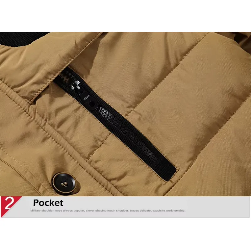 Ventnor - Parka Winterjas Heren – Warm Gevoerd met Bontkraag en Ritszakken