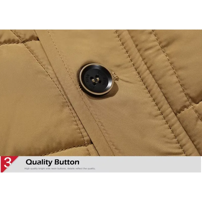 Ventnor - Parka Winterjas Heren – Warm Gevoerd met Bontkraag en Ritszakken